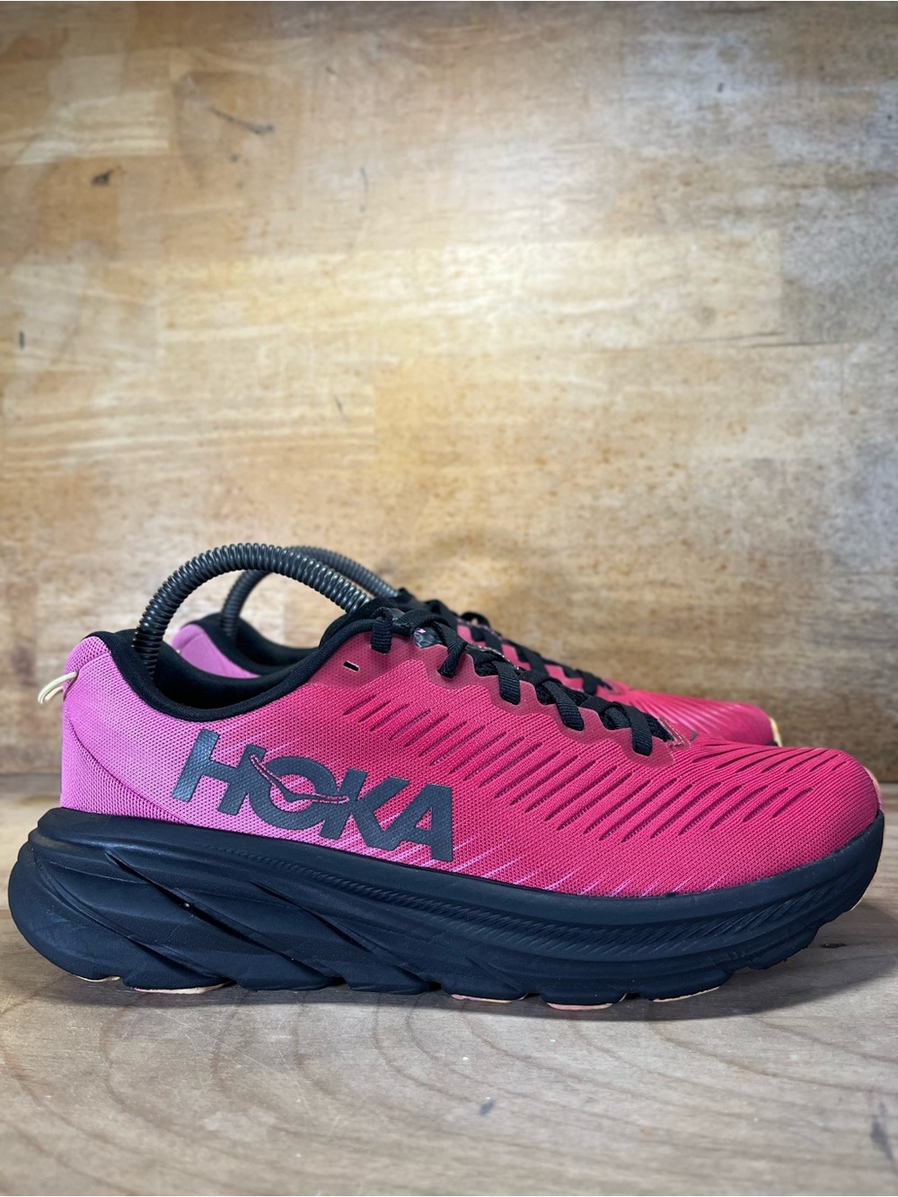 Hoka One One Rincon 3 Womens Size 8 Running Shoes Raspberry Strawberry